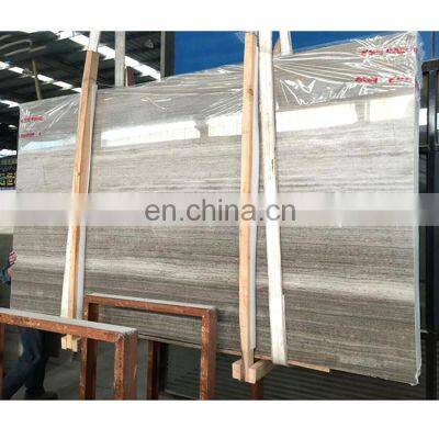 Cheap polish surface grey wooden grain wall floor gray marble tiles price china