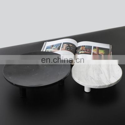 Modern Luxury Decoration Marble Compote Tray Nordic Fruit Plate For home accessories