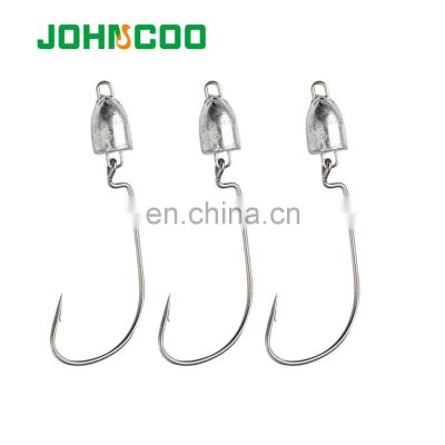 JOHNCOO New Type 3.5g 5g 7g Swing Hydrodynamic Design Jig Bullet Head  Fishing Hooks 5pcs/bag of Fishing Hook from China Suppliers - 171027123