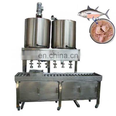 Genyond factory high quality tuna chunks filling sealing canning machine canned tuna production line processing plant