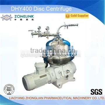Disc bowl centrifuge DHY 400