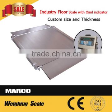 industrial stainless steel floor platform scales