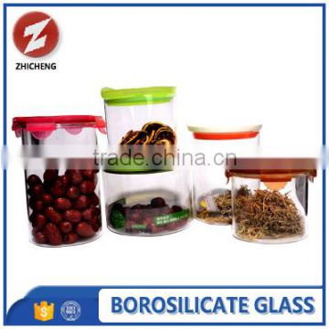 heat resistant borosilicate glass container for food