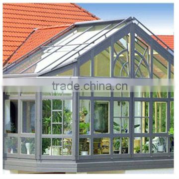 Steel structure tempered glass skylight sun room