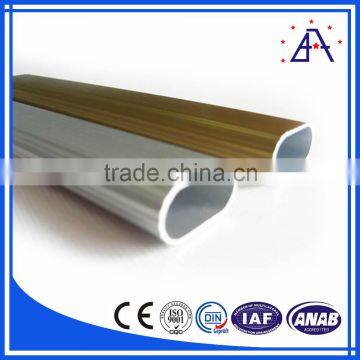 Alibaba Trade Assurance Gold Supplier Anodized Aluminum Extrusion Oval Tube