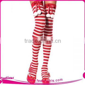 Wholesale Cheap Good Quality Red Stripes Sexy Wholesale Christmas Stocking