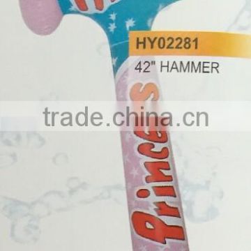 Whole sale Inflatable Plastic hammer , Big Plastic toy hammer