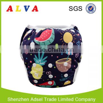 Alva 2016 New Fruits Pattern Reusable Baby Swimming Wear Swimming Diaper