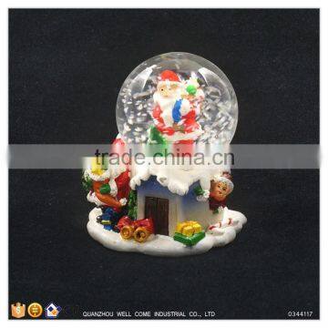 Santa Claus Christmas Decorating Snow Globe