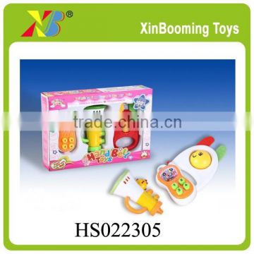 2015 hot sell funny cheap plastic toys 3PCS shaking bells