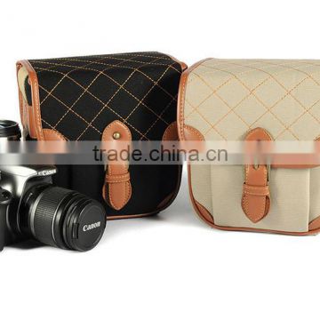 Wholesale fashion leather digital Camera Bag for Canon in Dongguan