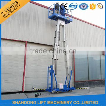 CE SGS Approve single one man person lift two-mast luxury aluminum alloy lift/home elevator/Movable