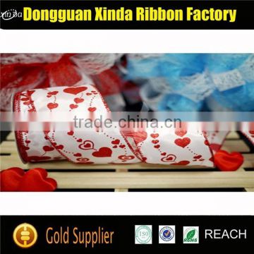 Fashionable Polyester Printed Ribbon Satin