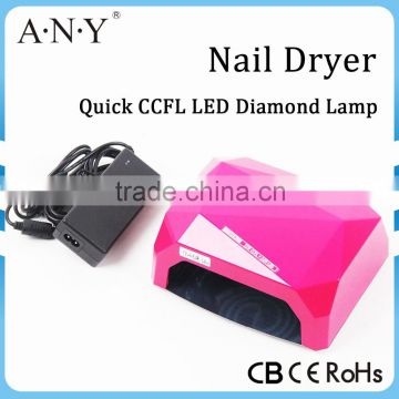 36W(12WCCFL+24W Powerful LED )CCFL LED Nail Lamp Magnifying Lamp For Nail Art Led Nail Gel Polish Dryer