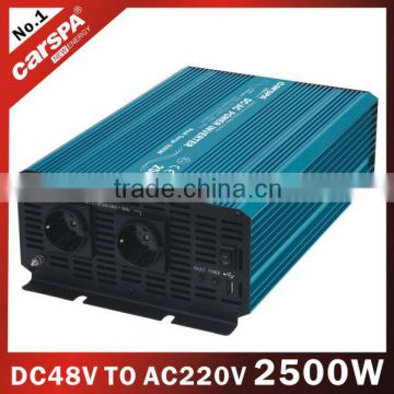 48Vdc to 220Vac 2500W pure sine wave power inverter