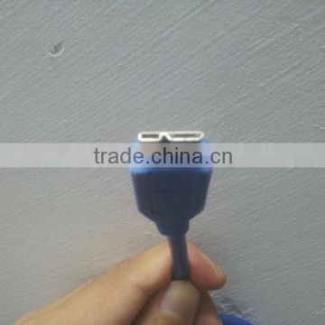high speed 3ft blue micro male to A male usb3.0 cable
