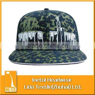 flat brim stretched fitted hat