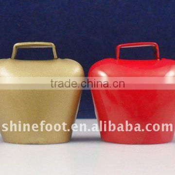 1.5inch metal cow bell A4-C018 with leather strap and keyring as promotional gifts (E145)