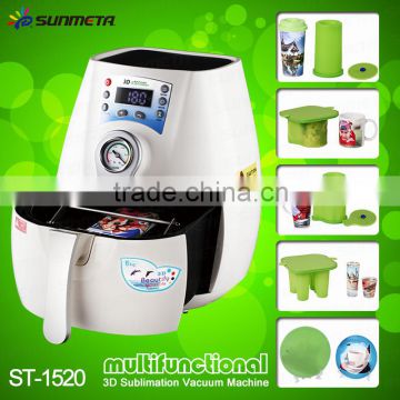 Small automatic mug sublimation machine, ST-1520 mug phone cover heat press machine