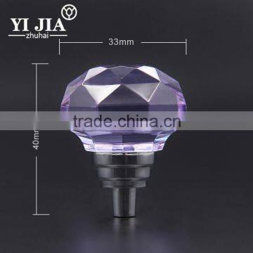 Factory Directly Purple Crystal bedroom furniture Handle Knob