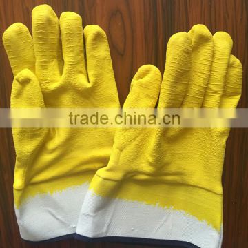Yellow latex coated palm and high quality for industry working