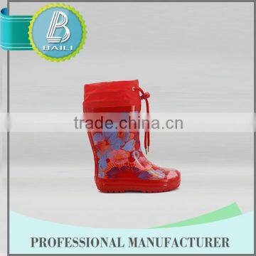 CHINA MANUFACTURER LOW PRICE WATERPROOF RED RUBBER BOOTS