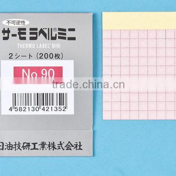 Small irreversible temperature labels/1 Level/Digital/Made in Japan