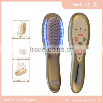 Hot electric hair scalp massage comb cold spar