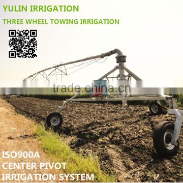 Three wheel towable irrigation system