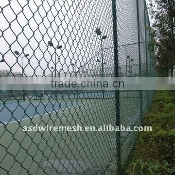 galvanized or PVC coated chain link fence for safety protection