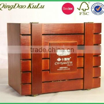 factory price cheap eco friendly wooden wine bottle crate for sale,wooden crate for wine bottle