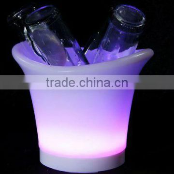 Multi color change ice bucket led rgb led glow buckets with lid