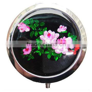 cosmetic mirror with flower SCM034