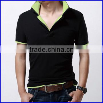 Wholesale fashion design plaid men's cotton polo shirt
