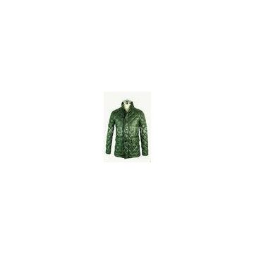 Green Short Mens Padded Winter Jackets Hooded Padded Jacket S / M / L / XL / XXL