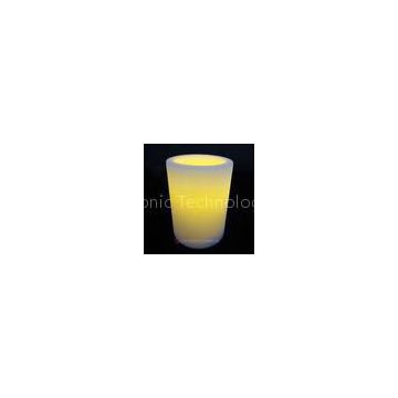 Yellow light 4.5V  ABS plastic  material 4 inch6 inch led pillar candle