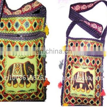 elephant design shoulder bags