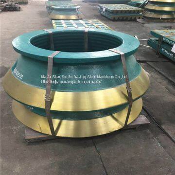 Bowl liner High Manganese Casting Metso HP200 Mantle and Bowl liner Cone Crusher Wear Spare Parts