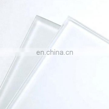 Australian standard black frosted glass panel clear acid etched glass