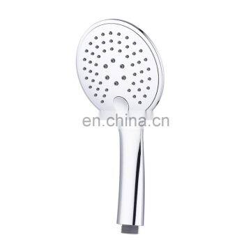 Luxurious ABS plastic chromed bath rain switched thin hand held water saving shower head