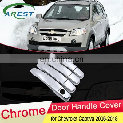 for Chevrolet Holden Captiva Daewoo Winstorm 2006~2018 Chrome Door Handle Cover Exterior Trim Car Cap Accessories 2007 2008 2009