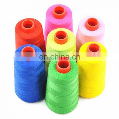 Colored Mercerized high tenacity 100% polyester 40/2 sewing thread with cheap price