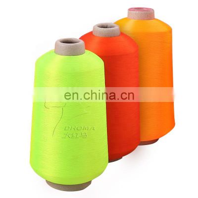 even nature Polyester DTY with TPM 50D  label yarn