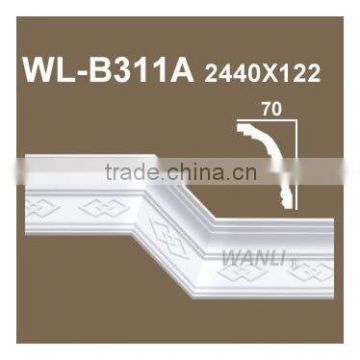 Cornice with beautiful pattern for decoration ceiling cornice