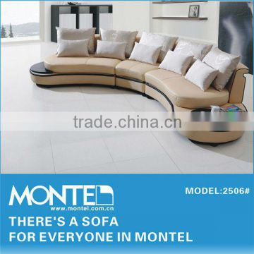living room furniture c shaped leather sofa modern