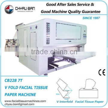 High Speed Interfold Facial Tissue Paper Cutting Machine