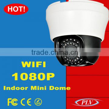 2mp indoor dome ptz ip camera wireless home surveillance wireless 4X zoom webcam
