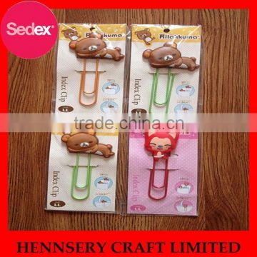 Cute cartoon silicone animal car paper clips