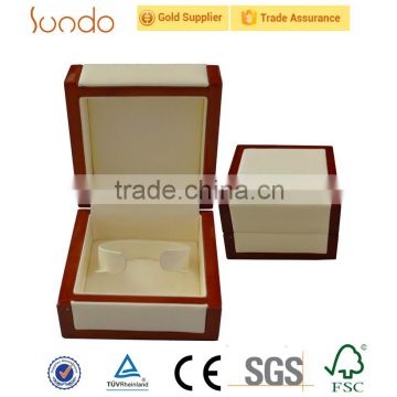 personalized logo white pu cover smart watch box luxury