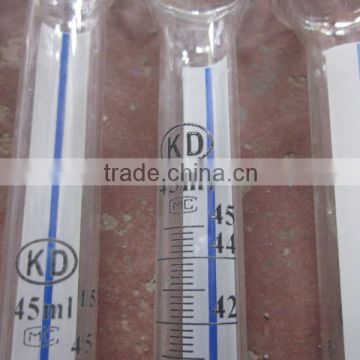 graduated cylinder used on test bench with standard package